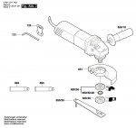 Bosch 0 601 378 7A3 Gws 850 Ce Angle Grinder 230 V / Eu Spare Parts